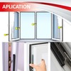 Window Seals for Plastic Windows, Wooden Windows, S-1172 Black, 20