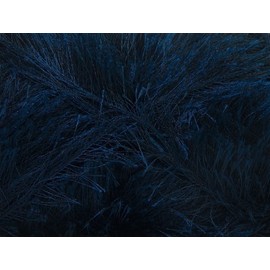 Large 100 Gram Skein Navy Blue Eyelash Yarn Fun Fur 164 Yards