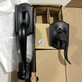 Schlage FE285 CAM ACC 716 CAM Camelot Handleset W/Interior Lever Aged Bronze RH