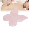 Pink Jadestone Scraping Board Butterfly Shape Massaging Gua Sha Board
