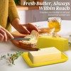 Ceramic Yellow Butter Dish and Lid Cover - Butter Storage