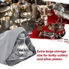 LEIFIDE Silver Storage Bags Oversized 24 x 30 Zipper Anti