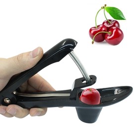 Kemcatui Cherry Pitter Tool, Black Olives Seed Remover Plum Corer Pitter for Fruit Jam Making（1Pc)