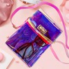 TotePrint Small Holographic PVC Shoulder Bag, Waterproof Crossbody Bag for