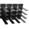 16 Pack - 8 inch Black Hidden L Shelf Bracket