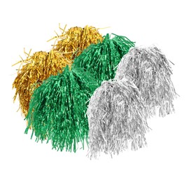 Ipetboom 6pcs Foil Tinsel Wigs Durable Metallic Costume Headwear for Parties Cosplay Lightweight Comfortable Fancy Dress Accessories for Women