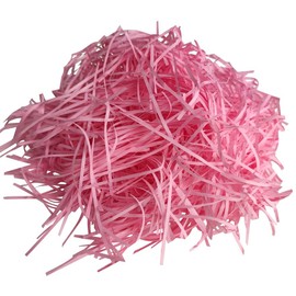 200 g Raffia, Gift Filling Material, Filling Material for Packages, Shredded Paper for Gift Box, Festival Gift Decoration Packaging – Pink