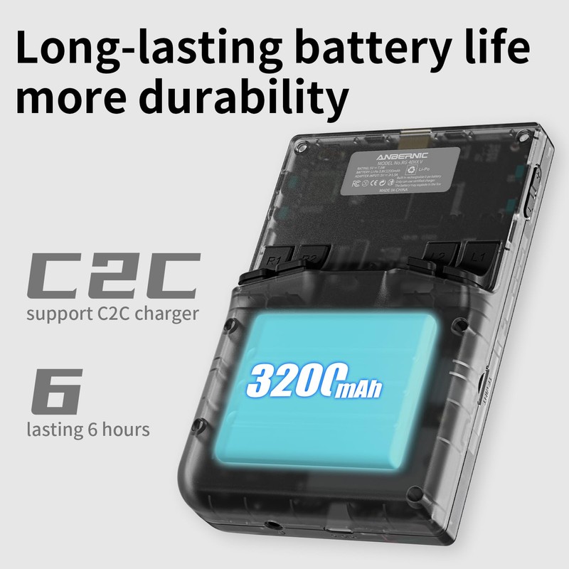RG40XX V Retro Handheld Game Console, 4" IPS Screen Portable