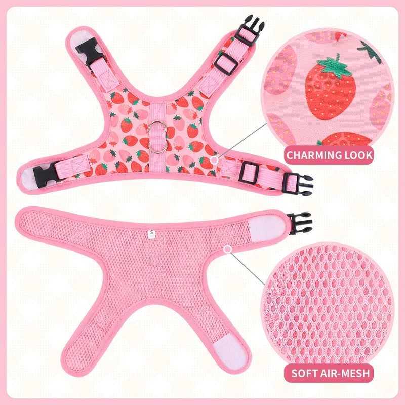 Cat Harness with Escape Proof - Fashionable Mesh Cat Dog