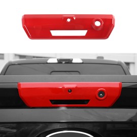 Linskip Tailgate Handle Cover Compatible with Ford F150 2021 2022 2023 2024, Tailgate Handle Backup Camera Protection for F-150 Exterior Accessories(red)