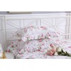 Meaning4 2-Pack Rose Floral Pillow Covers with Ruffle and Lace