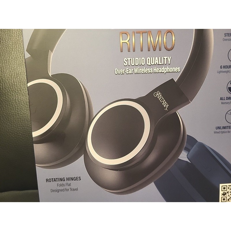 Santana Carlos Santana Ritmo Studio Quality Over-Ear Wireless Headphones NEW