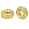 TA-VIGOR 10Pcs Hex Nuts, M4 Self Locking Nuts, Brass Machine