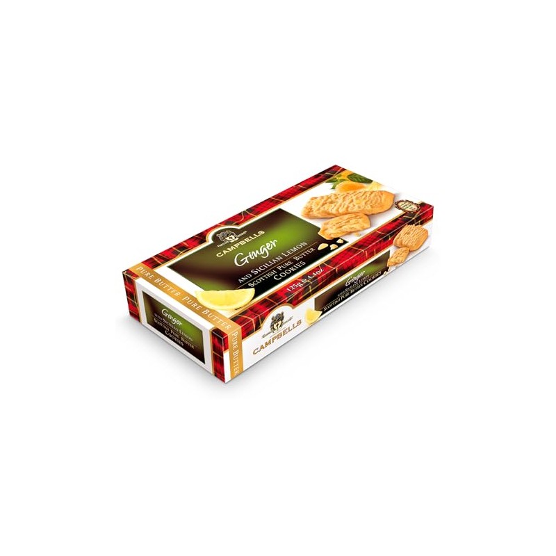 Campbells Shortbread with Ginger & Sicilian Lemon | Scottish Pure