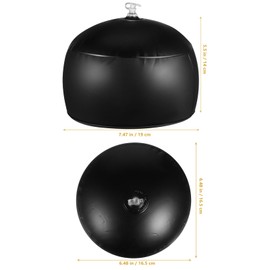 Paquete de 2 soportes de exhibición inflables transparentes de mesa para sombreros portátiles para múltiples pelucas, sombreros, casco y gorra