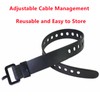 Adjustable Cable Straps with 25 Buckles, Reusable Fastening Cable Ties