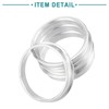 ACROPIX 59.1mm to 54.1mm Universal Hub Centric Rings Silver Tone