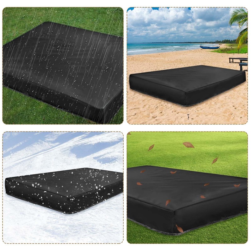 Sandpit Cover, 150 x 150 x 20 cm Tarpaulin Sandpit