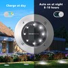 ODEETRONIC Solar Ground Lights, 12 Pack 8 LED Solar Disk