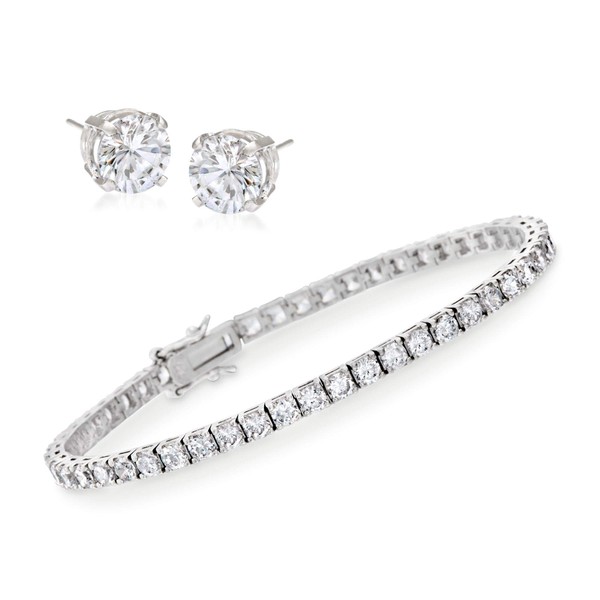 Ross-Simons 9.00 ct. t.w. CZ Tennis Bracelet With Free 1.50