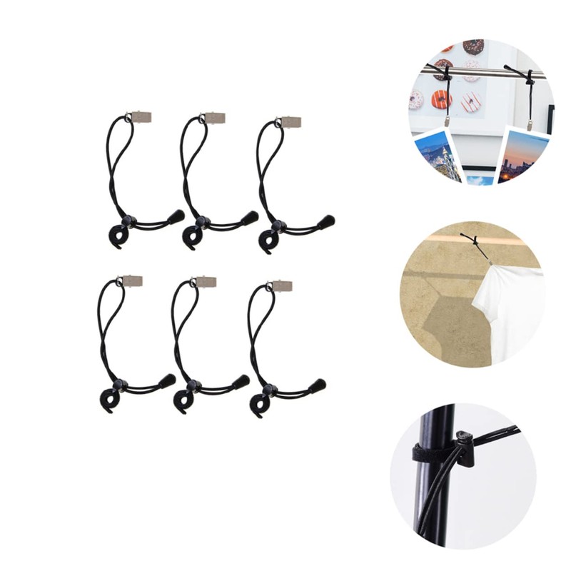 KICHOUSE 6pcs Backdrop Clip Windproof Background Cloth Hangers for Photos