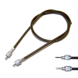 gy6-ersatzteile_de Speedometer Cable with Throw-Over Screw 1 x 4 Sided - 1 x Slotted / Fork for Many Chinese Scooters