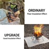 AWISEFULL Fire Pit Mat 24" x 32" Thickened Fireproof Wood