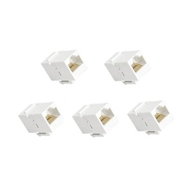 Exiron 5 Pack Keystone Cat6, Cable Creation RJ45 Keystone Jack UL Listed, Cat6 Keystone Jacks Modular Female Connectors (CAT6)