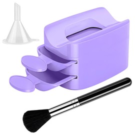 Nail Dip Powder Tray - Double Layer Recycling Tray - Glitter Saver Container Holder, Women Hand Tools, Nail Tech Must Haves for Hand Care