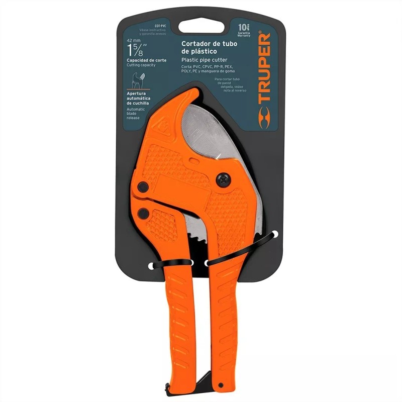 Truper Cortador De Tubo De Pvc, Hasta 1-5/8 , Truper