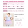 EASTBUDDY Tutu Girls Toddler 4 Layers Tulle Skirt Gradient Ballet