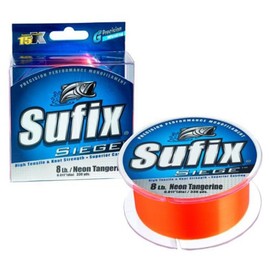 Sufix Siege 330-Yards Spool Size Fishing Line (Tangerine, 20-Pound)