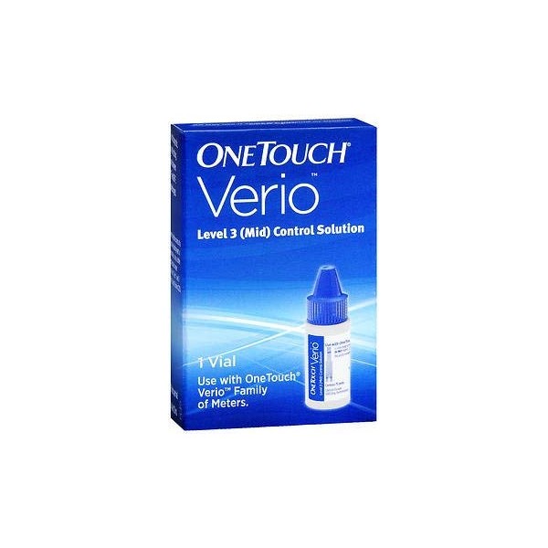 OneTouch Verio Level 3 (Mid) Control Solution - 1 vial, 3 Pack