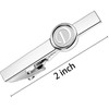 AMITER 26 Letters Tie Clip and Cufflinks for Men, Initial