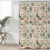 Anzona Spring Mushroom Botanical Waterproof Shower Curtains Set - Extra