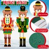 Hiboom 2 Pcs Large Christmas Bear Nutcracker Yard Sign Bear