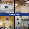 Abestorm 540CFM IP-55 Rated Crawlspace Ventilation Fan with Humidistat Thermostat,