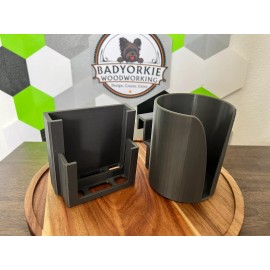 Aftermarket Kubota KX040-4 CAB Phone and Cup/Drink/Spra - Orange, Set of Phone and Bottle