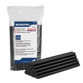 WORKPRO Hot Glue Sticks Full Size, 50-Pack Black Hot Melt Adhesive Glue Sticks for All-Temp Glue Guns, 0.43x8 Inches, Multipurpose for DIY Craft General Repairs, Home Decorations and Gluing Projects | WORKPRO