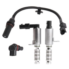 Intake & Exhaust Variable Valve Timing VVT Control Solenoid Crankshaft Position Sensor Kit Fit for Hyundai, for Kia 2016-2021 2.0 L Replace ‎24375-2El00 39350-2E200 39180-2B000