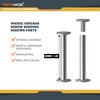 50 Pack of Chicago Screw Post Binding Screws, 35mm Nickel