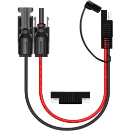 OUOU 30Cm Sae To Sae Solar Connector Cable 10Awg 30A Adapter For Rv Power Systems