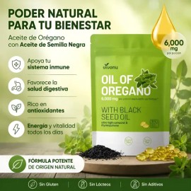 Aceite De Orégano 6000mg Por Porción 300 Cápsulas                                                                                                     