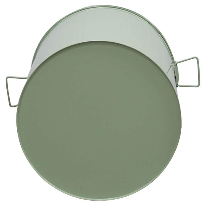 MARKSON 20 Gallon Metal Trash Can with Lid Outdoor Galvanized