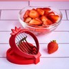 Talisman Designs Strawberry Slicer, 2-in-1 Kitchen Tool with Stainless Steel