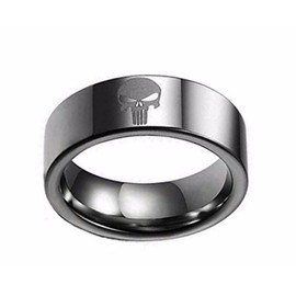 Frank Castle Skull Logo Stainless Steel Band Ring (9)
