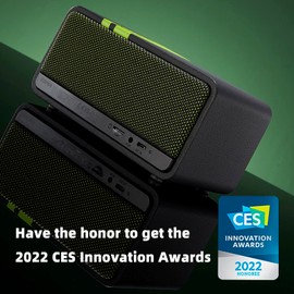 Edifier Retro Wood Bluetooth Speaker,Wireless Portable Speakers with 20W Stereo Sound,Vintage Decor Speaker with AUX,USB Soundcard,Micro SD Black