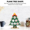 Wooden Christmas Tree Desktop Ornament Shatterproof Safe Eco Friendly Wooden