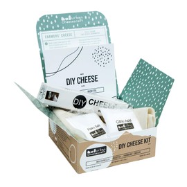 Cheese Making Kit - Mozzarella, Ricotta & Farmers' - 4 Batches, Make Cheese in 1 Hour, Vegetarian Rennet, Great Gift for Cooks, Keto Diet