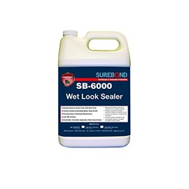 SEK Surebond SB-6000 G Wet Look Sealer Water-Based, Water-Based Polymer Blend Resin, Darkening
